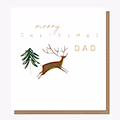 Merry Christmas Dad Reindeer & Tree