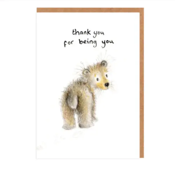 Thank You For Being You Edward Bear Mini Card