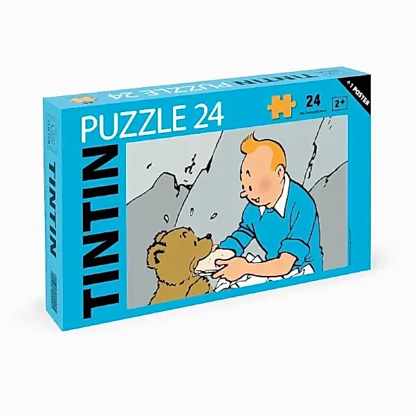 Tintin and Bear Cub 24 Piece Puzzle