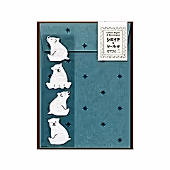 Midori Letter Set with Stickers Polar Bear
