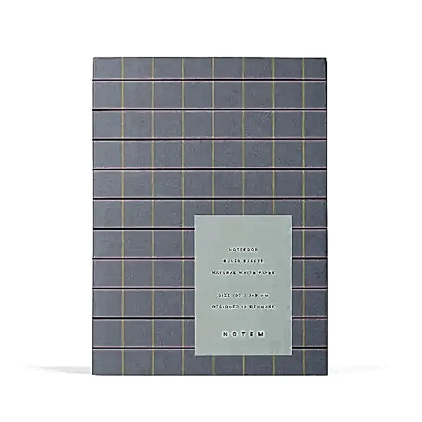Uma Flatlay Lavender Check Small Notebook by Notem