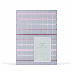 Uma Flatlay Lavender Check Small Notebook by Notem