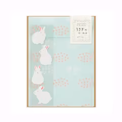 Midori Letter Set with Stickers Rabbit