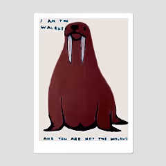 I Am The Walrus Postcard
