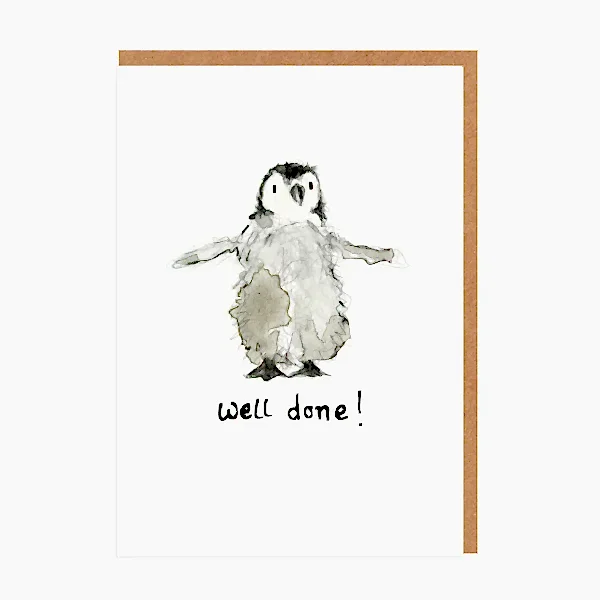 Well Done Ivy Penguin Mini Card