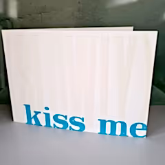 Kiss Me Slowly letterpress cards