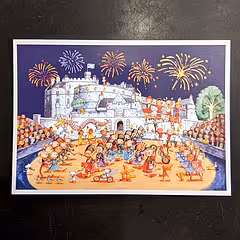 Edinburgh Military Tattoo Gingerpaws Postcard