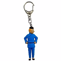 Tintin Blue Lotus Keyring
