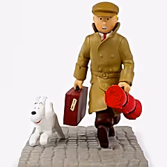 Snowy and Tintin Homecoming Resin Model