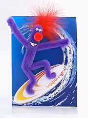 Puffy Surfer Boy Birthday Card