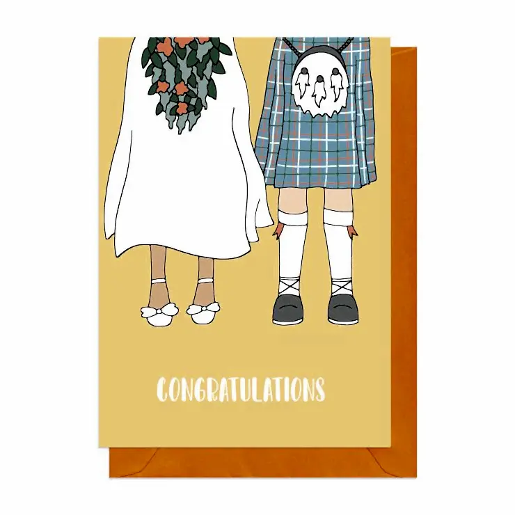 Scottish Wedding Card