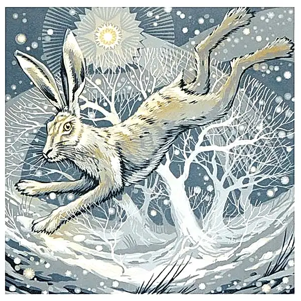 Frosty Hare Card
