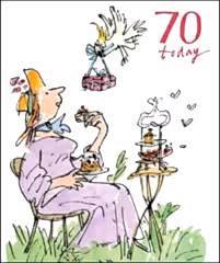 70 Today Quentin Blake Birthday Card for her
