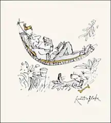 Hanging Around Quentin Blake Card
