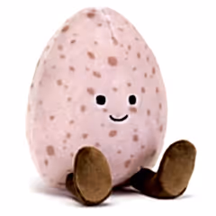 Jellycat Eggsquistie Pink Egg