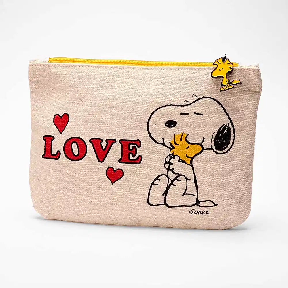 Snoopy and Woodstock Love Zip Pouch