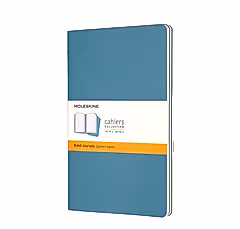 Moleskine Cahier Set of 3 Large Ruled Journals Brisk Blue