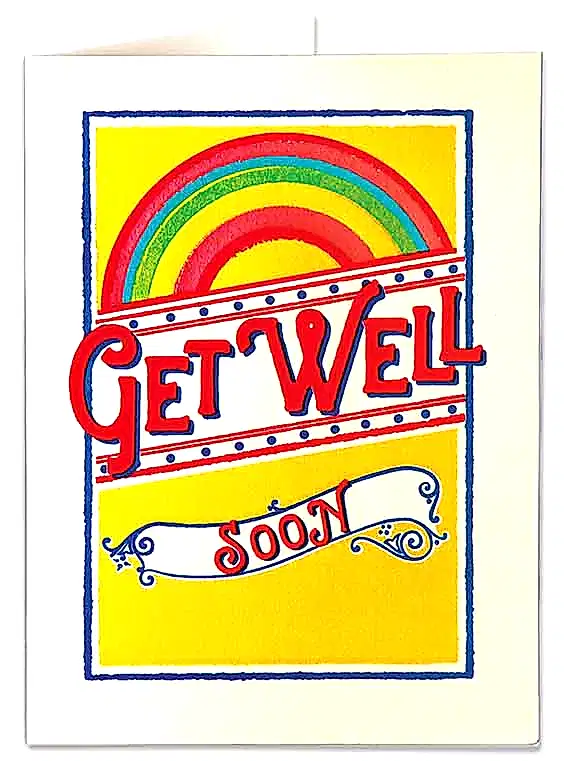 Get Well Rainbow Card