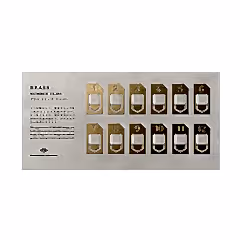 Traveler’s Brass Number Clips