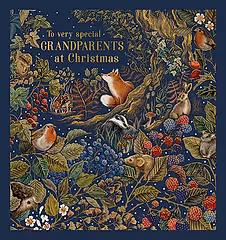 To Special Grandparents Woodland Creatures Christmas Card