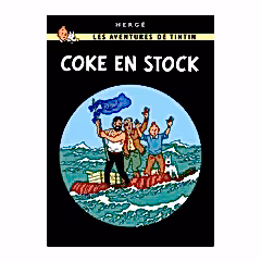 Coke En Stock Tintin Postcard