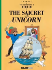 The Adventurs O Tintin: The Saicret a the Unicorn Softcover Book (Scots)