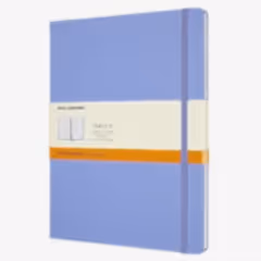 Moleskine XL Hardcover Ruled Notebook Hydrangea Blue