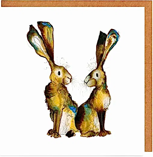 'Albus and Alba' Hare Card