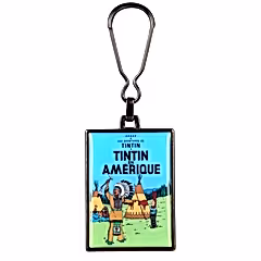 Tintin In America Metal Keyring