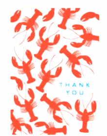 Thank You Lobster Small Card