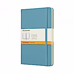 Moleskine Large Hardback Ruled Notebook Reef Blue