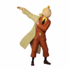 Tintin Trenchcoat Figure 8cm