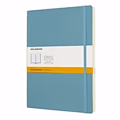 Moleskine XL Soft Back Ruled Notebook Reef Blue