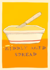 Middle Aged Spread Postcard