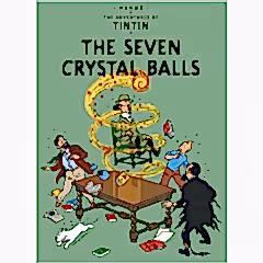 The Seven Crystal Balls Tintin Postcard