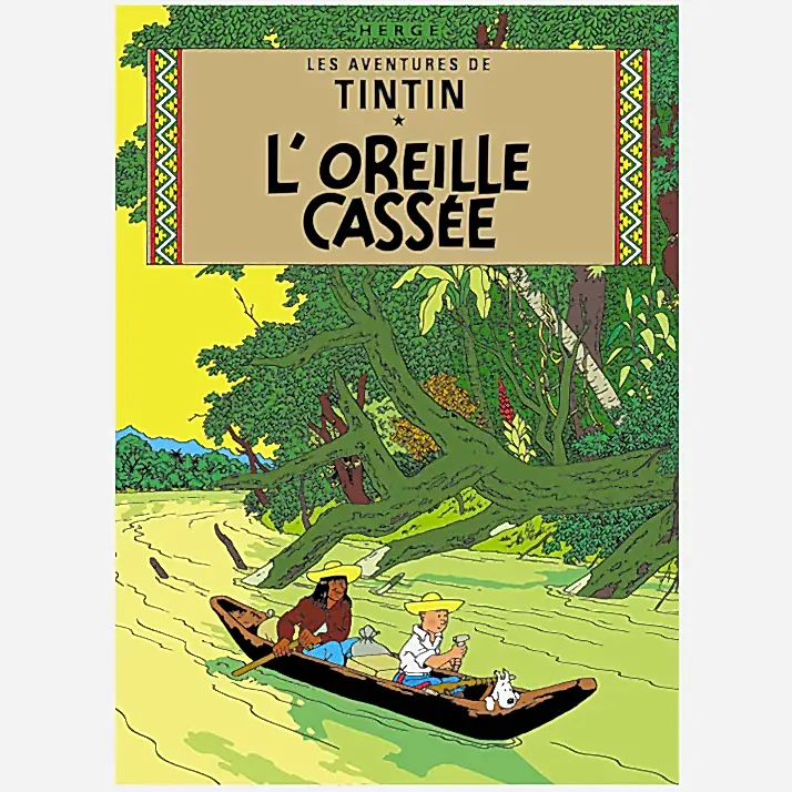 Broken Ear Tintin Poster