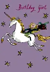 Birthday Girl Unicorn Card