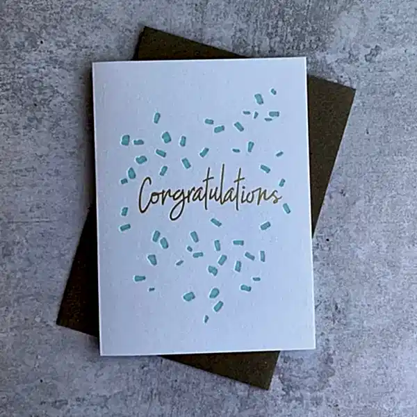 Congratulations Confetti Card