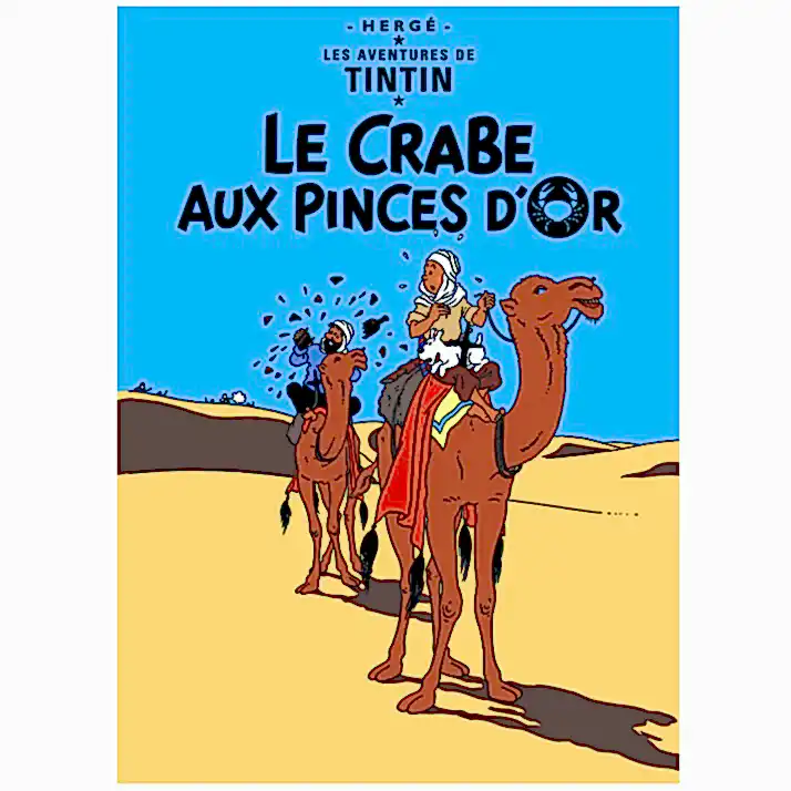 The Crab with the Golden Claws Tintin Poster
