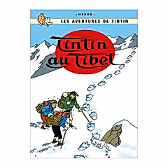 Tintin au Tibet Postcard