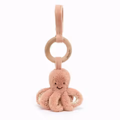 Jellycat Odell Octopus Wooden Ring Toy