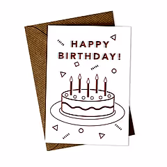 3D Birthday Cake Card