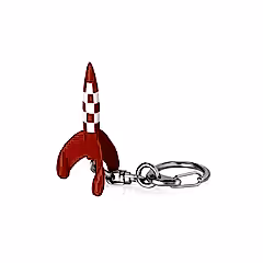 Rocket Keyring 5.5cm Tintin