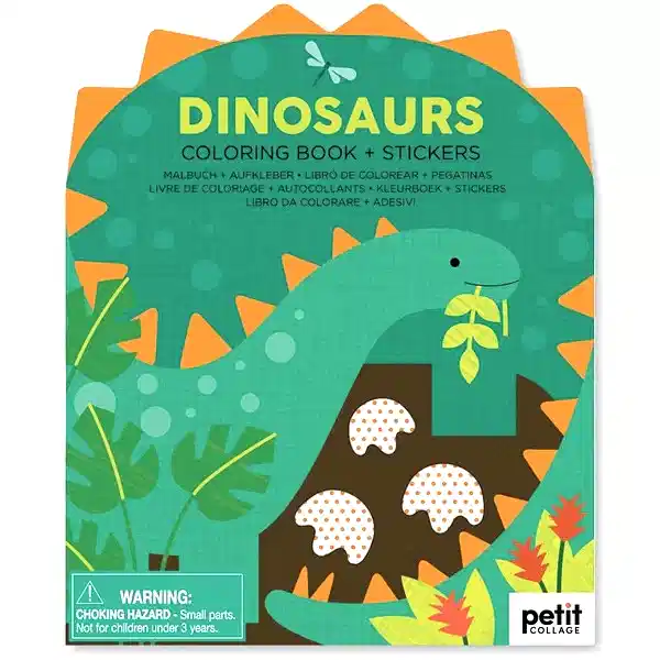 Dinosaurs Colouring Book and Stickers