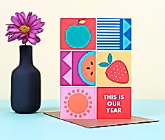 This is our Year Colour Block Card