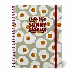 Egg Sunny Side Up 3-in-1 A4 Spiral Bound Notebook