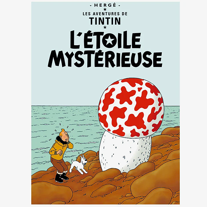 The Shooting Star Tintin Poster