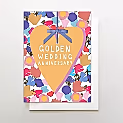 Golden Anniversary Heart Card