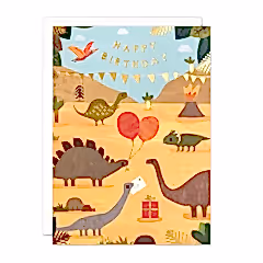 Dinosaurs Birthday Card