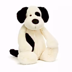 Jellycat Bashful Black & Cream Puppy Really Big